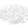 ANILLOS DESECHABLE CÓNCAVO - PLÁSTICO BLANCO SIN  DIVISIÓN - (x100)