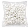 ANILLOS DESECHABLE CÓNCAVO - PLÁSTICO BLANCO SIN  DIVISIÓN - (x100) - Imagen 2