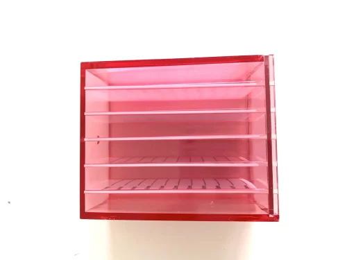 Alternative view of CAJA ACRILICA PARA SOPORTE DE PESTAÑAS - PLÁSTICA 5 BANDEJAS