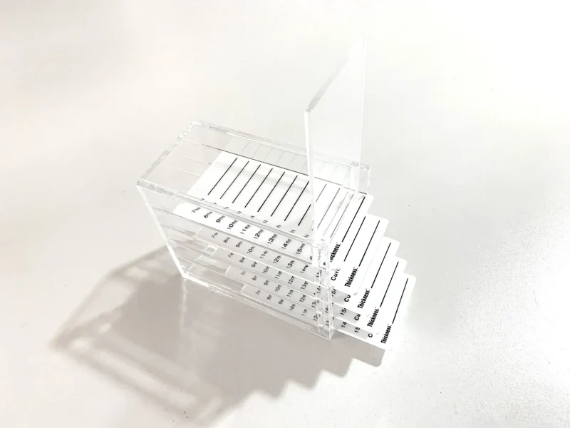 CAJA ACRILICA PARA SOPORTE DE PESTAÑAS - PLÁSTICA 5 BANDEJAS - Image 4