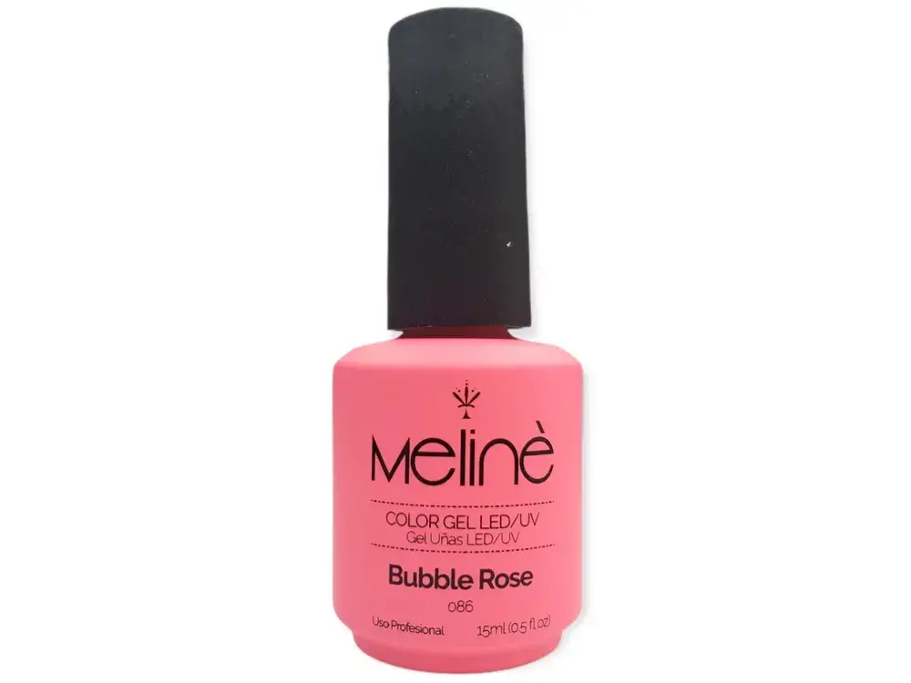 ESMALTE MELINÉ SEMI PERMANENTE - 15ml - #086 - BUBBLE ROSE