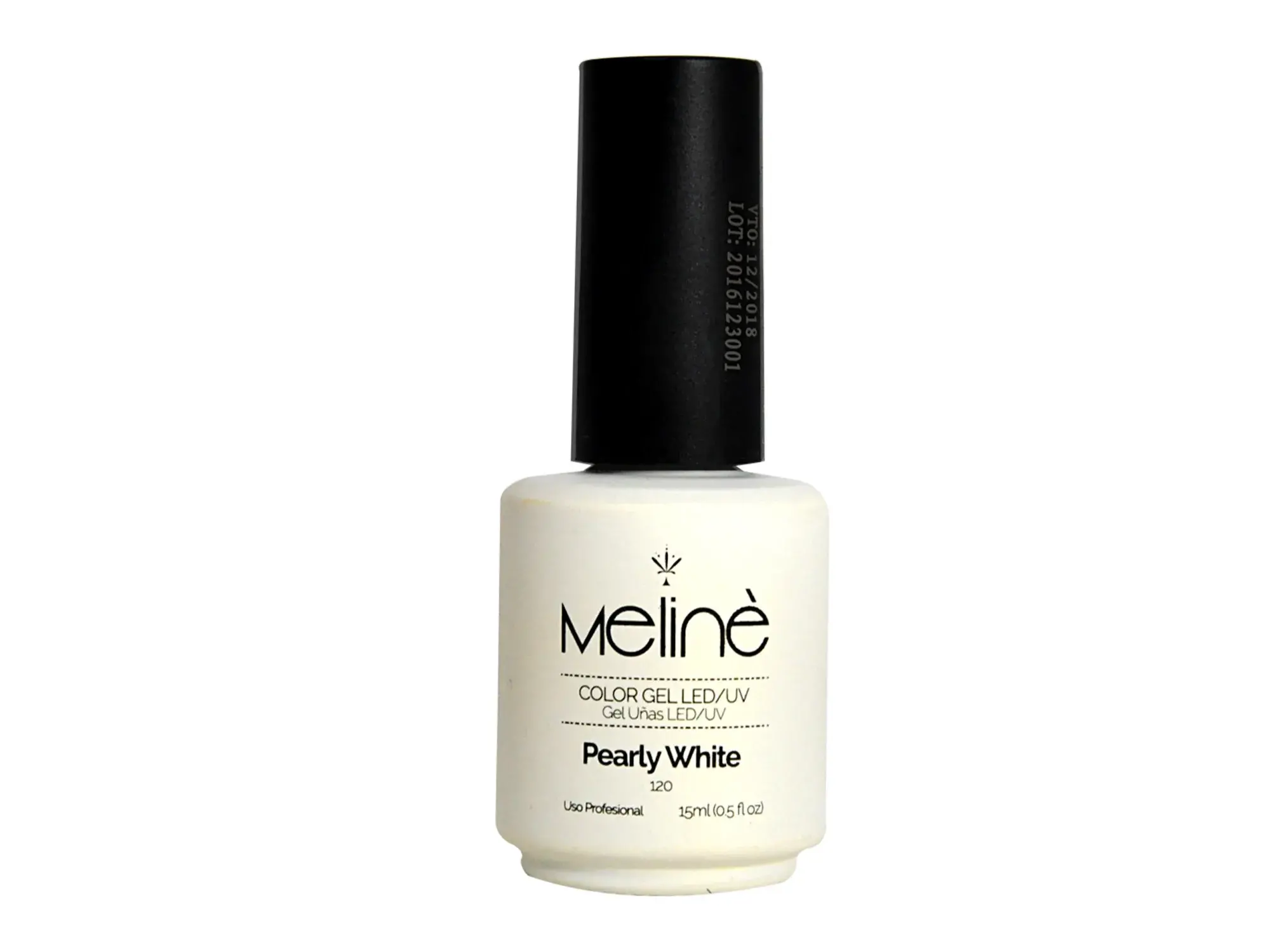 ESMALTE MELINÉ SEMI PERMANENTE - 15ml - #120 - PEARLY WHITE