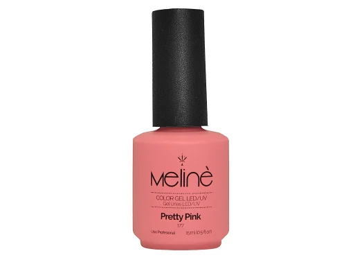 ESMALTE MELINÉ SEMI PERMANENTE - 15ml - #177 - PRETTY PINK
