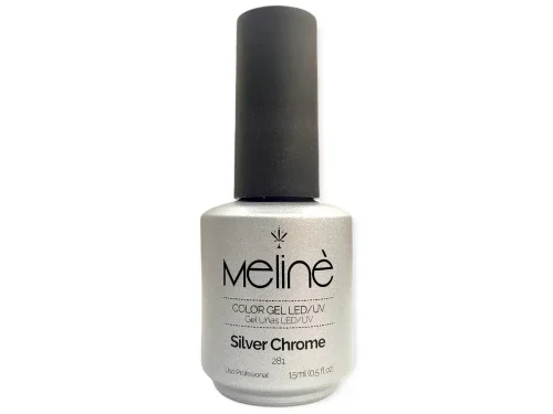 ESMALTE MELINÉ SEMI PERMANENTE - 15ml - #281 - SILVER CHROME