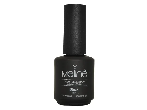 ESMALTE MELINÉ SEMI PERMANENTE - 15ml - #397 - BLACK