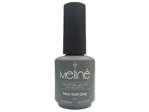 ESMALTE MELINÉ SEMI PERMANENTE - 15ml - #403 NEW YORK GREY