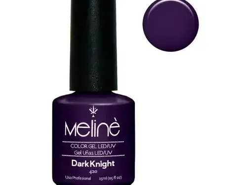 ESMALTE MELINÉ SEMI PERMANENTE - 15ml - #420 - DARK KNIGHT