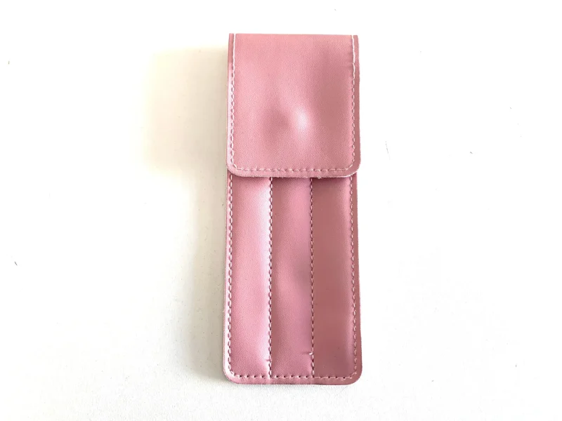 ESTUCHE PARA 3 PINZAS ROSA - CUERINA ROSA - Image 2