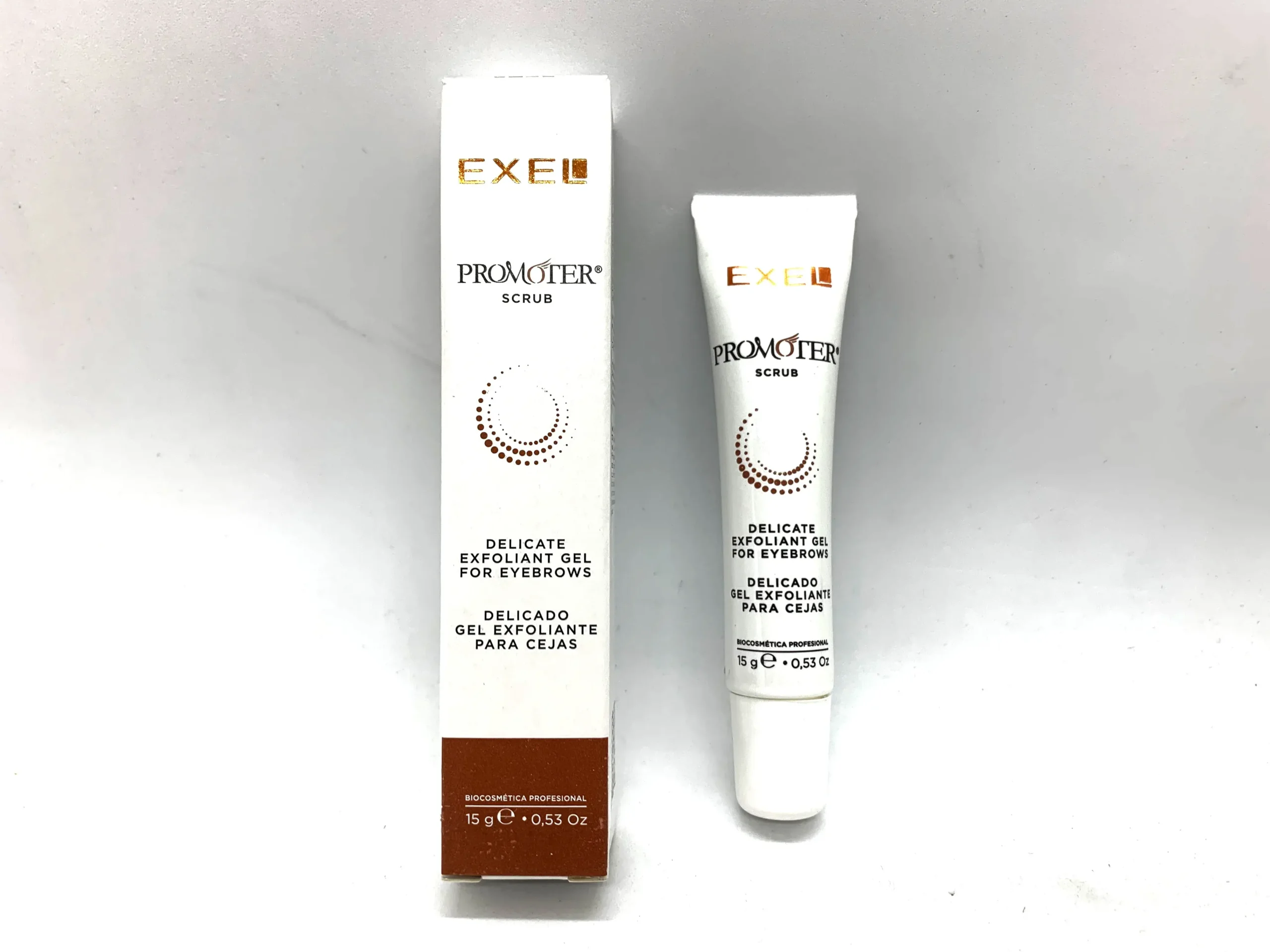SCRUB EXFOLIANTE GEL EXEL PROMOTER PARA CEJAS Y PESTAÑAS - 15g