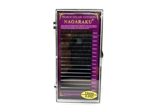 EXTENSIÓN DE PESTAÑAS NAGARAKU - 0.05 - CURVA D - 13mm