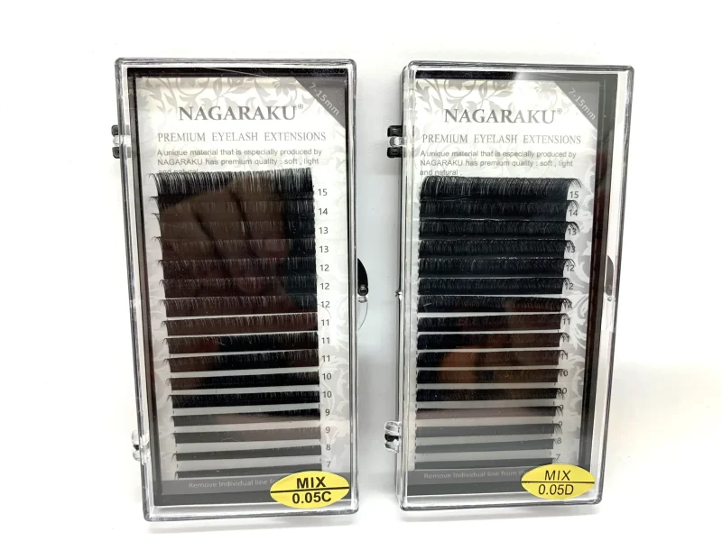 EXTENSIÓN DE PESTAÑAS NAGARAKU PREMIUM - GROSOR 0.05 - MIX