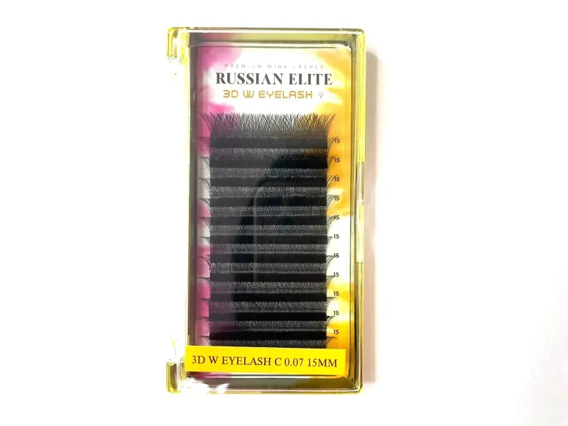 EXTENSIÓN DE PESTAÑAS NEICHA RUSSIAN ELITE - TECNOLÓGICAS W3D -  GROSOR 0.07 - CURL C - Image 8