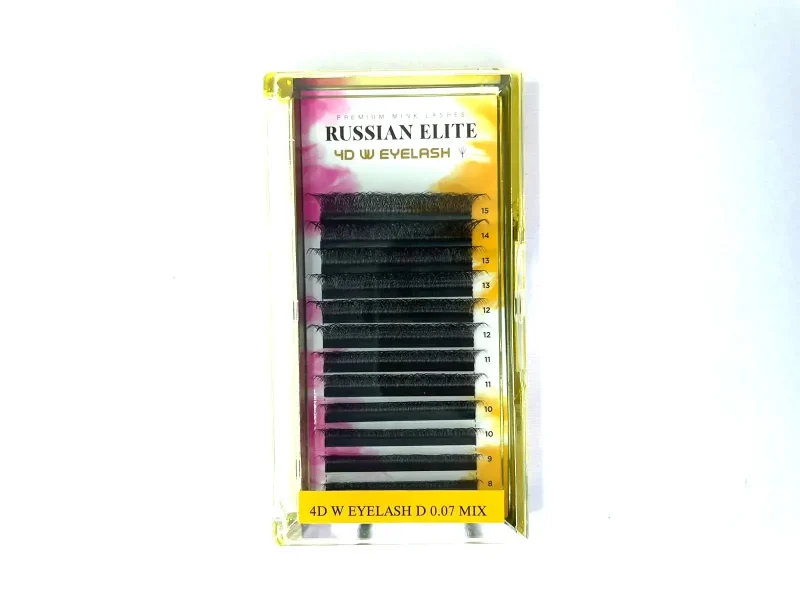 EXTENSIÓN DE PESTAÑAS NEICHA RUSSIAN ELITE - TECNOLÓGICAS W4D/ W5D / W6D- GROSOR 0.07 - MIX - CURL D
