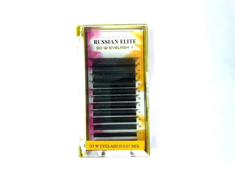 EXTENSIÓN DE PESTAÑAS NEICHA RUSSIAN ELITE - TECNOLÓGICAS W4D/ W5D / W6D- GROSOR 0.07 - MIX - CURL D - Image 2