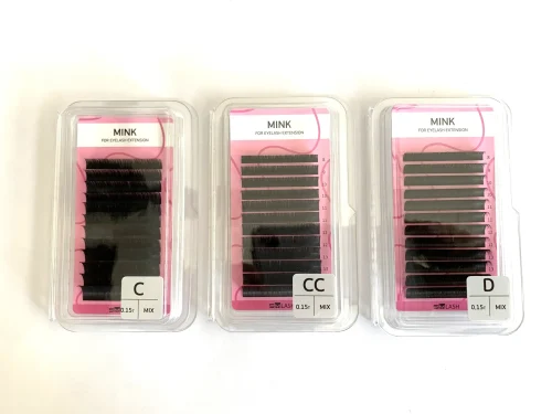 EXTENSIÓN DE PESTAÑAS SM - GROSOR 0.15 - MIX  7 a 14mm