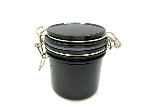 LATA PORTA ADHESIVO CON 3 DIVISIONES - NEGRA