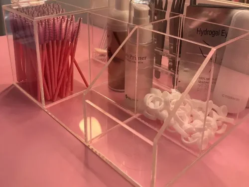 ORGANIZADOR ACRILICO 9 DIVISIONES - CON TAPA