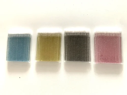 PINCEL PARA LABIOS APLICADORES - (x50) - CON GLITER - ROSA