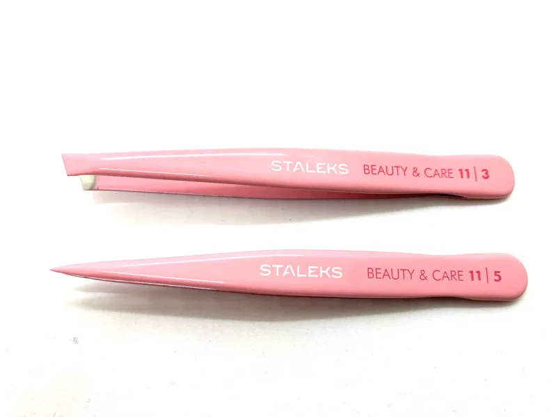 PINZA STALEKS - ACERO INOXIDABLE - ROSA - BEAUTY & CARE 11