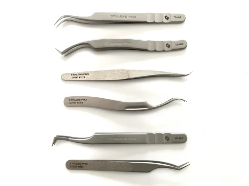 PINZA STALEKS PRO PARA PESTAÑAS- ACERO INOXIDABLE – EXPERT 41