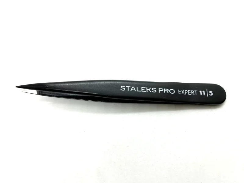 PINZA STALEKS PRO - ACERO INOXIDABLE - NEGRA - EXPERT 11 - Image 3
