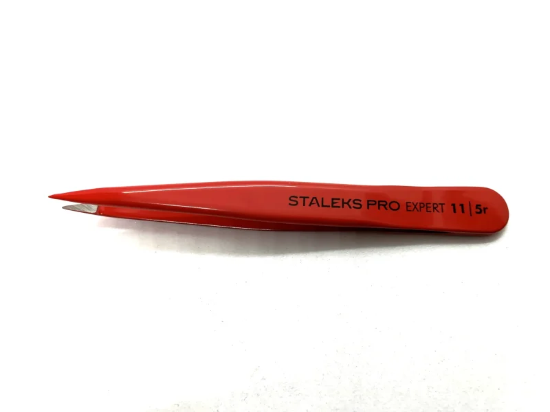 PINZA STALEKS PRO - ACERO INOXIDABLE - ROJA - EXPERT 11 - Image 4