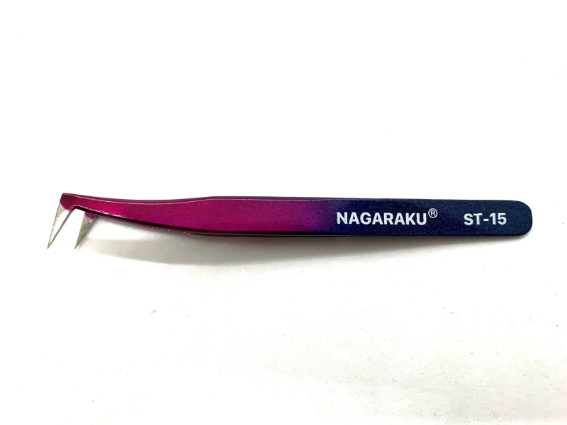 PINZA VOLUMEN NAGARAKU - ACERO INOXIDABLE AZUL/VIOLETA - ST -15