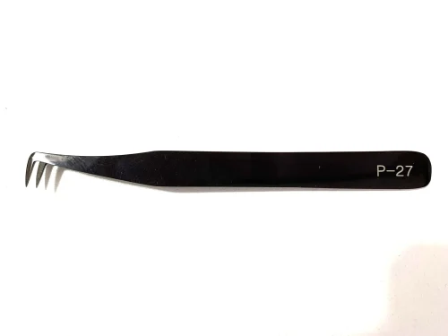 PINZA VOLUMEN NEGRA - ULTRA FINA L - P -27
