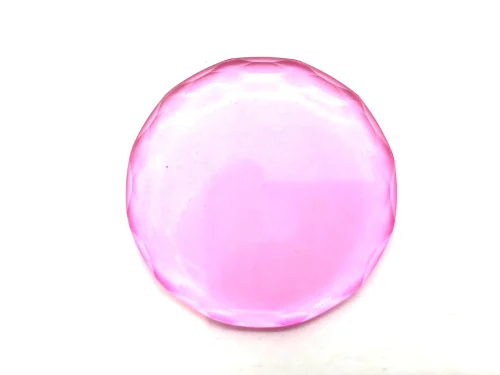 PORTAPEGAMENTO - CRISTAL REDONDO ROSA