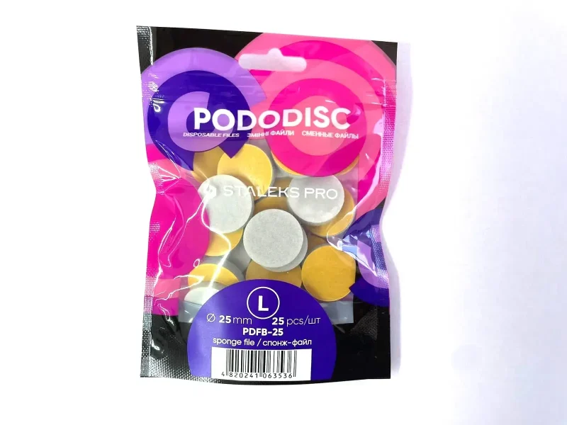 REPUESTOS PODO DISC STALEKS - SPONGE - 25mm - 25 unidades