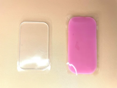 SOPORTE DE PESTAÑAS - RECTANGULAR DE SILICONA PARA FRENTE