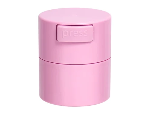 LATA PORTA ADHESIVO CON 3 DIVISIONES - ROSA