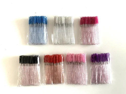 CEPILLOS DESECHABLES DE PESTAÑAS - CON GLITTER