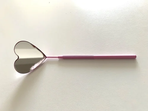 Alternative view of ESPEJITO - CORAZON ROSA CON BRILLOS