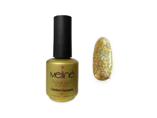 ESMALTE MELINÉ SEMI PERMANENTE - 15ml - #822 - GOLDEN KARAOKE