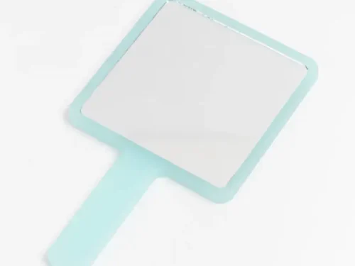 ESPEJO CON MANGO - CITY GIRL - CUADRADO - CELESTE