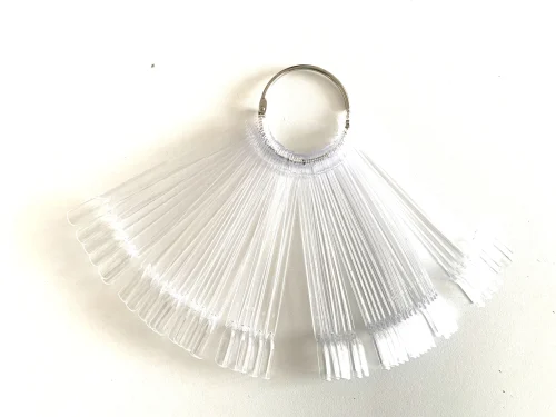 UÑERO MUESTRARIO PARA UÑAS ABANICO - PARIS NIGHT - TRANSPARENTE