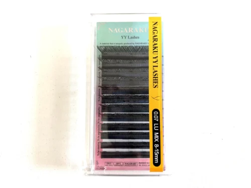 EXTENSIÓN DE PESTAÑAS NAGARAKU TECNOLÓGICAS - CURL YY - GROSOR 0.07 - MIX LU