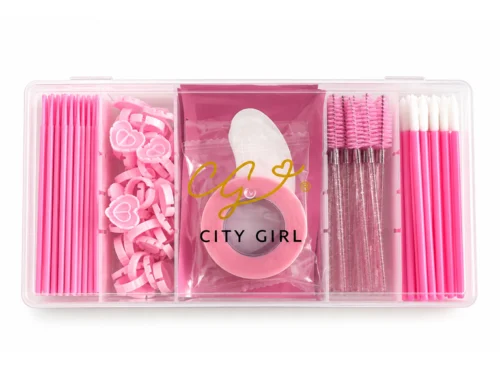 KIT DE ACCESORIOS CITY GIRL (CEPILLOS, APLICADORES, MICROHISOPOS, ANILLOS, ETC)