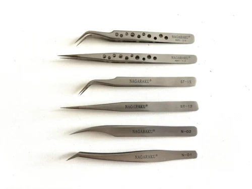 Alternative view of ESTUCHE PARA PINZAS NAGARAKU ROSA - CON 6 PINZAS
