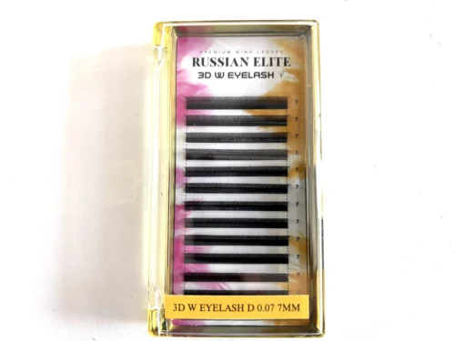 EXTENSIÓN DE PESTAÑAS NEICHA RUSSIAN ELITE - TECNOLÓGICAS W3D - GROSOR 0.07 - CURL D - 7mm