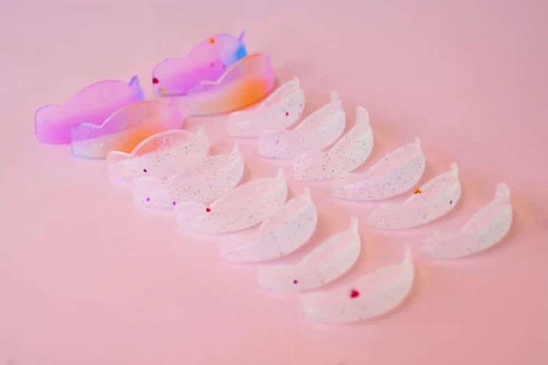 MOLDES (BIGUDIES) ANATÓMICOS SOFT FROZEN CON GLITTER - Image 3