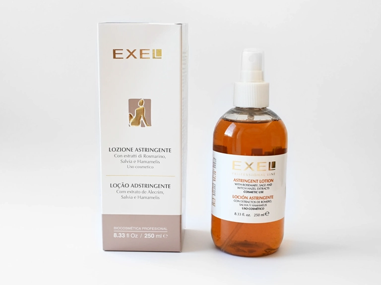 LOCIÓN ASTRINGENTE EXEL - EXTRACTOS HAMAMELIS, SALVIA Y ROMERO - CON VÁLVULA - 250ml
