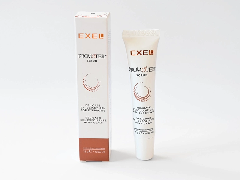 SCRUB EXFOLIANTE GEL EXEL PROMOTER PARA CEJAS Y PESTAÑAS - 15g