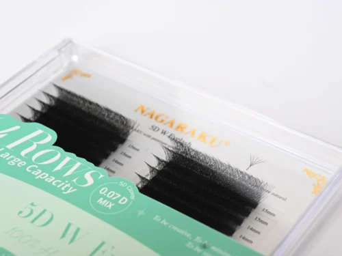 Alternative view of EXTENSION DE PESTAÑAS NAGARAKU TECNOLOGICAS - CURL W 5D- GROSOR 0.07 MIX D - ( BIG BOX 54 LINEAS)