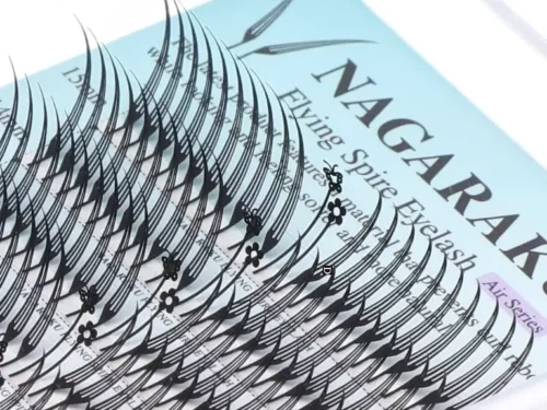 Alternative view of EXTENSION DE PESTAÑAS NAGARAKU - FLYING SPIRE- GROSOR 0.07- CURL D - MIX 8 al 15mm