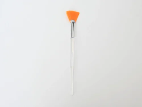 PINCEL ABANICO PARA FACIAL O PEELING  - MANGO CRISTAL-