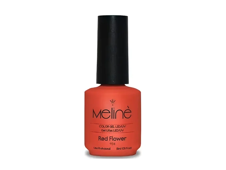 ESMALTE MELINE SEMIPERMANENTE - 15 ml- #034- RED FLOWER