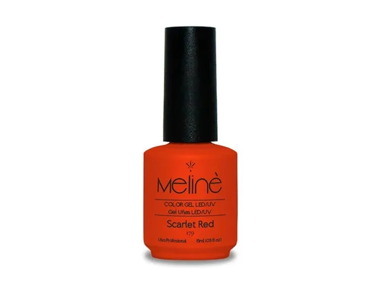 ESMALTE MELINE SEMIPERMANENTE - 15 ml- #179 - SCARLET RED