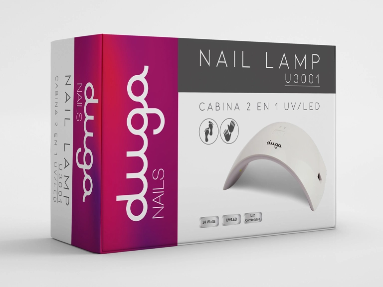 CABINA DE UÑAS LED DUGA -24W -U3001-BLANCA - Imagen 2